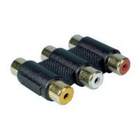RCA Female to Female Coupler, 3 Way
