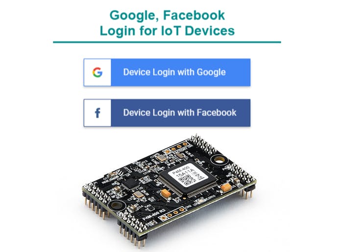 IoT Devices - Login to Google and Facebook via OAuth 2.0