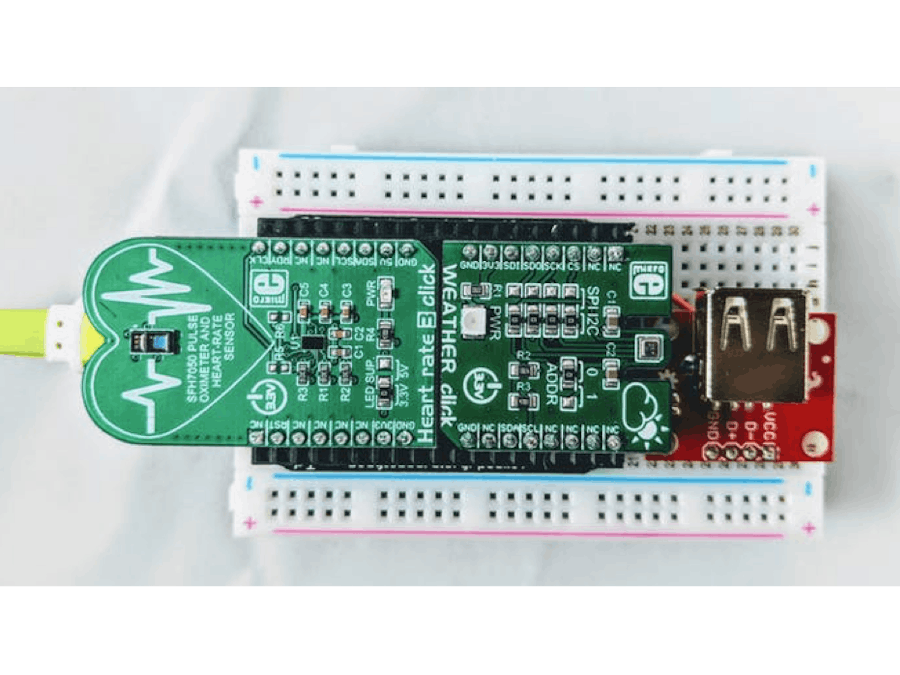 Easy Health Monitor with PocketBeagle®, Click Boards & WiFi