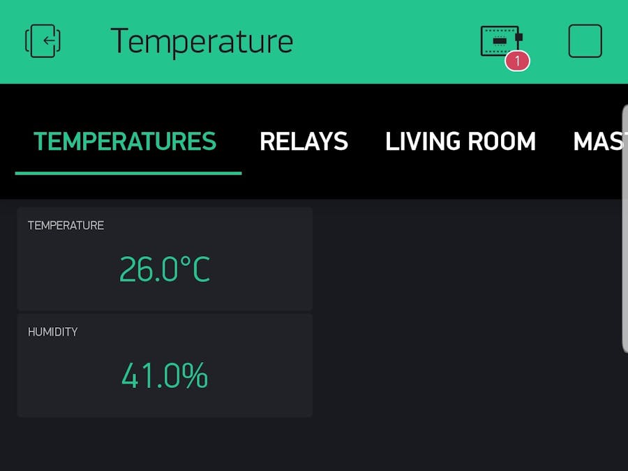 Blynk, NodeMCU and DHT-22