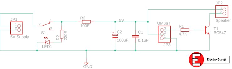 Diy Musical Bell Um66 Melody Generator Hackster Io