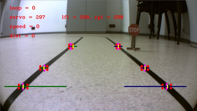 360p image with on screen display information