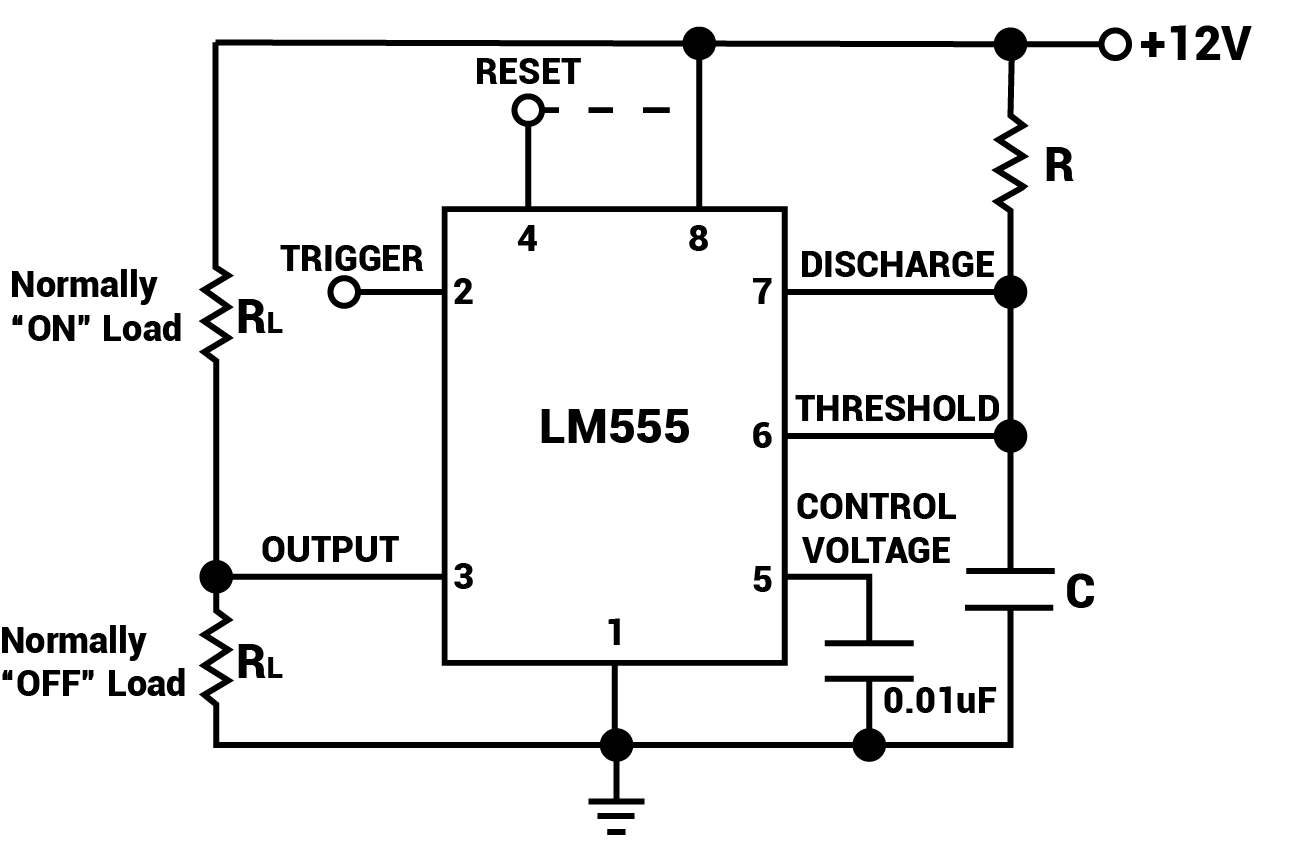 555 Timer Relay Circuit