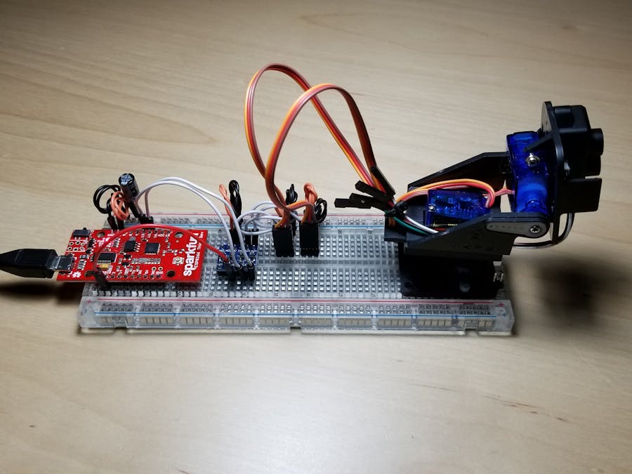 Control a Mini Pan-Tilt Camera Mount with Your Phone