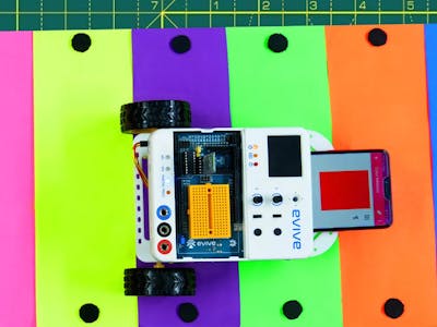Color Detecting Robot Using Smartphone and Evive (Arduino...