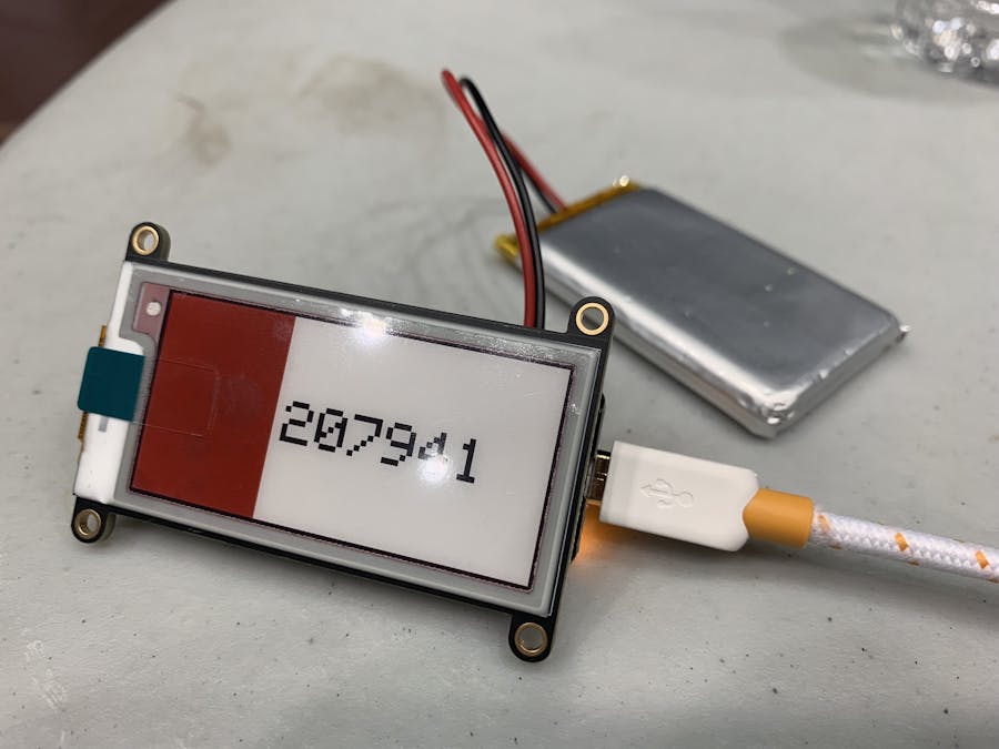 E-Ink YouTube Stats Counter