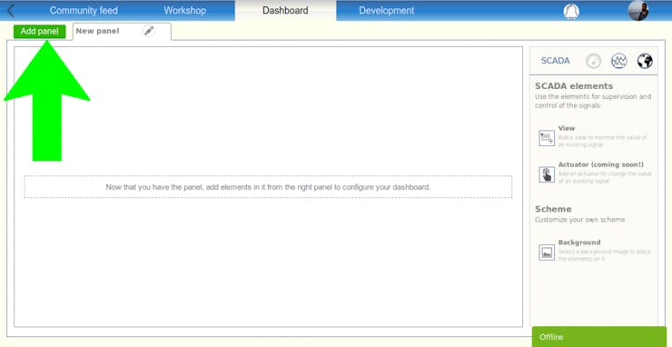 Add panel