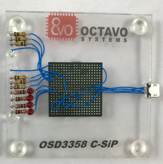 OSD335x C-SiP System in Package Dead Bug Computer