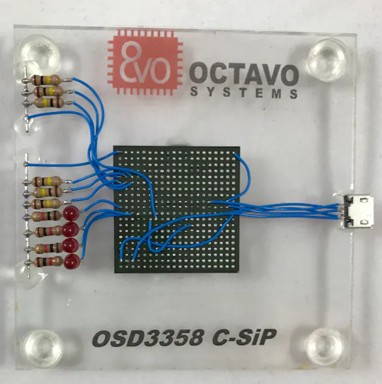 OSD335x C-SiP System in Package Dead Bug Computer