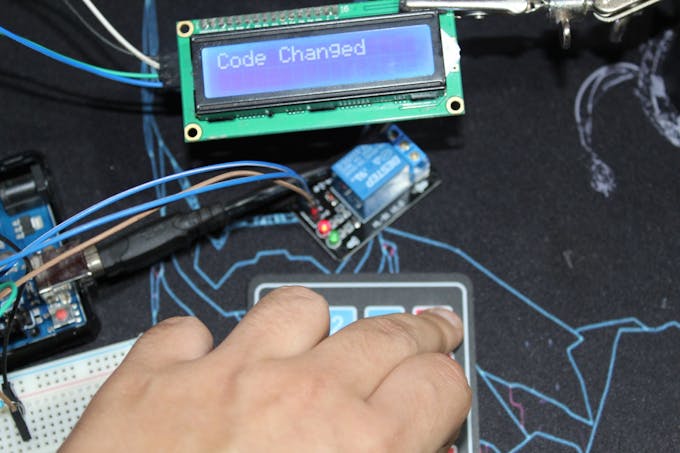 If the two codes are matching it will change and be stored in EEPROM