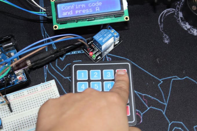 Re type the new code to confirm it