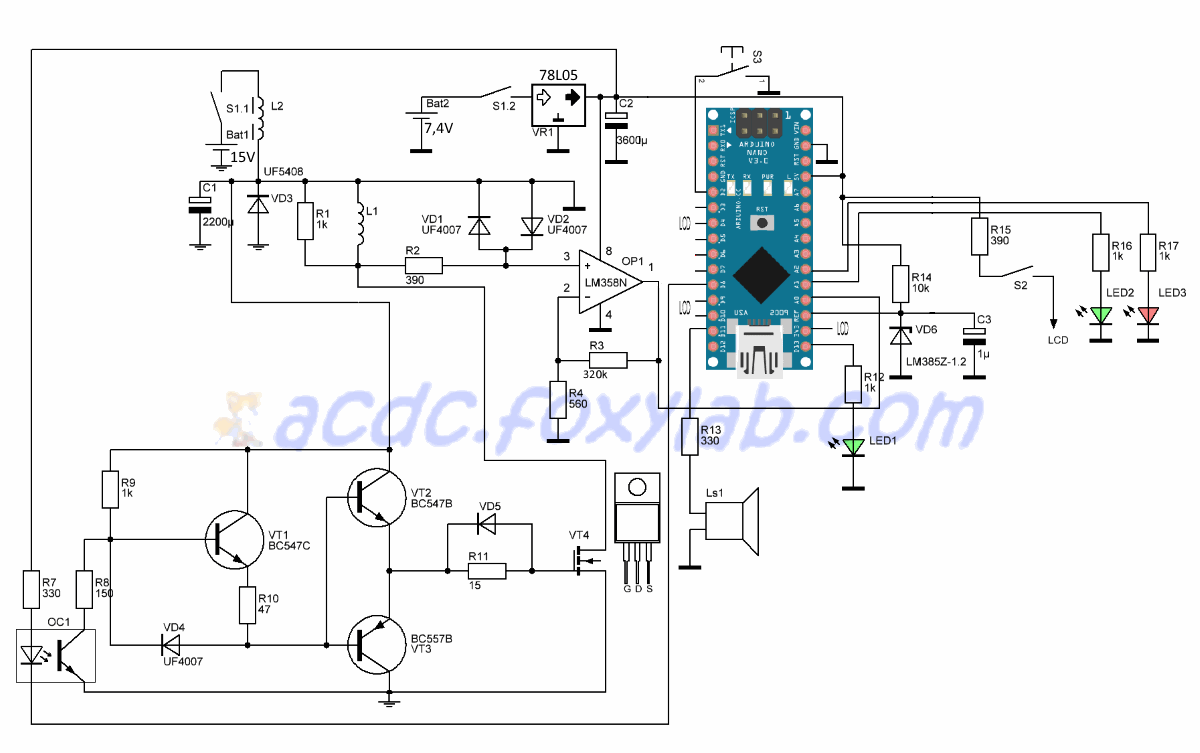 FoxyPI - Arduino Nano-Based Pulse Metal Detector - Arduino Project Hub