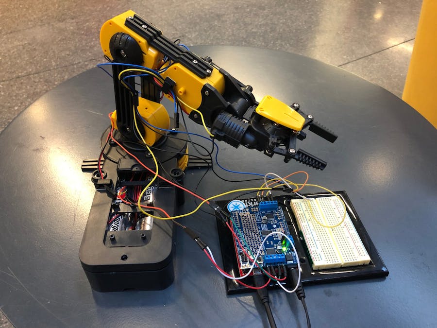 Particle Powered Robot Arm