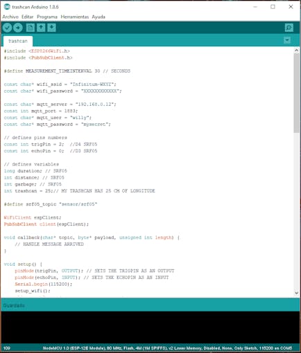 Verifying NodeMCU configuration data