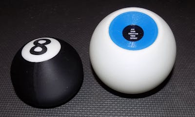 Electronic Magic 8 Ball and Eyeball 