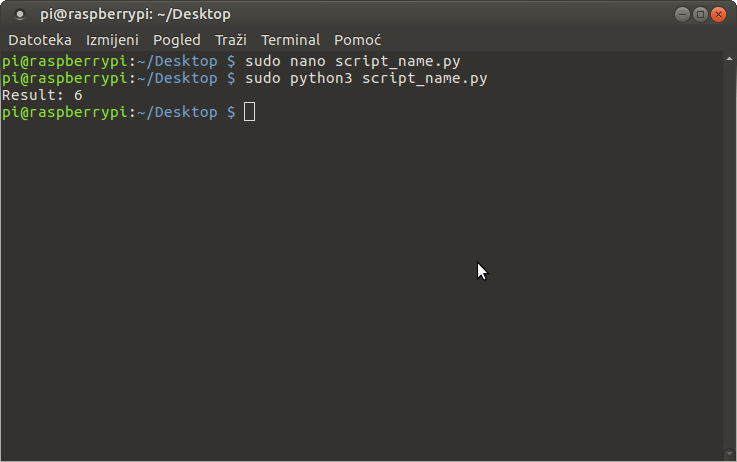 Run Python script