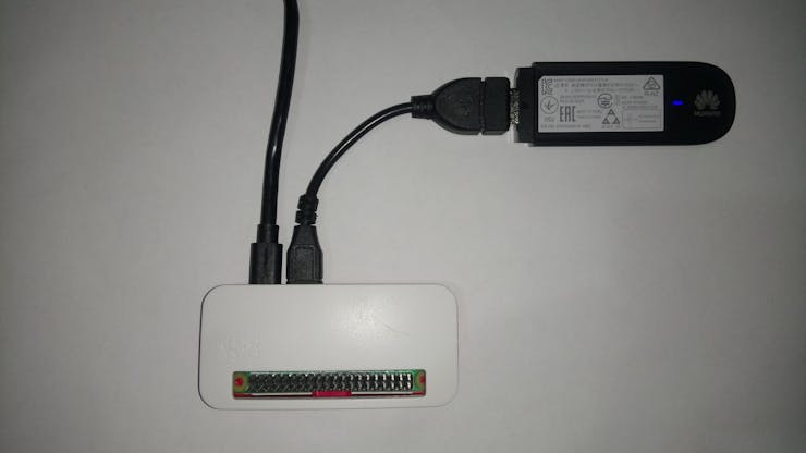 RPi Zero W and HUAWEI 3G USB Modem