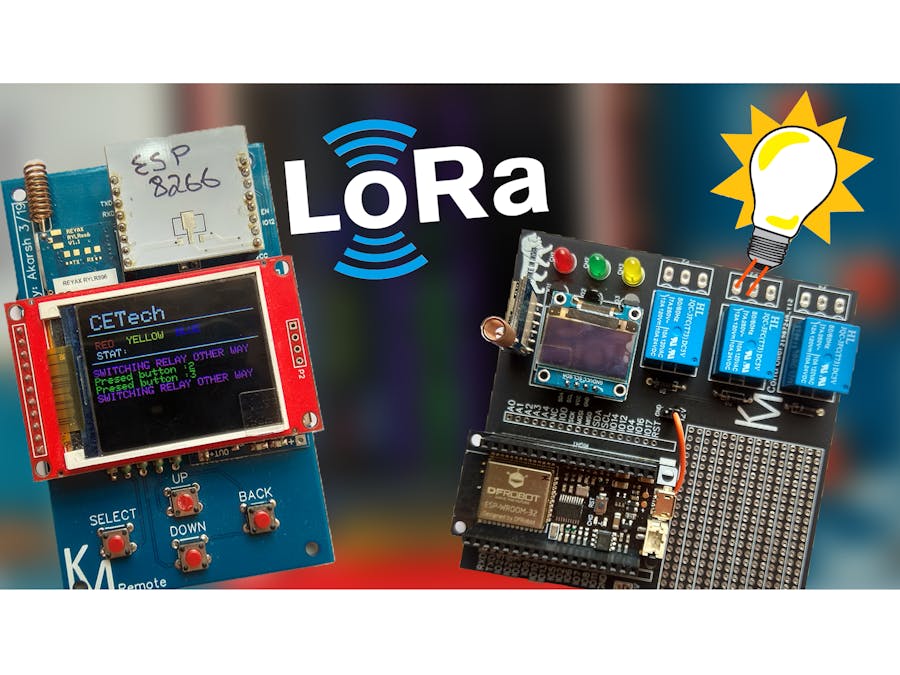 Control Home Appliances Over LoRa | LoRa Remote Control