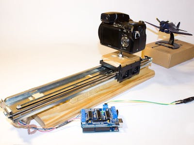 Slider Built with Recycled Printer Cart