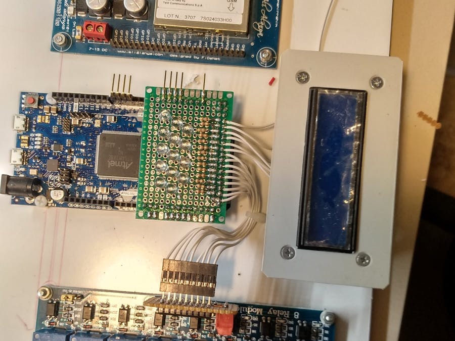 SMS Controlled Relays and LEDs