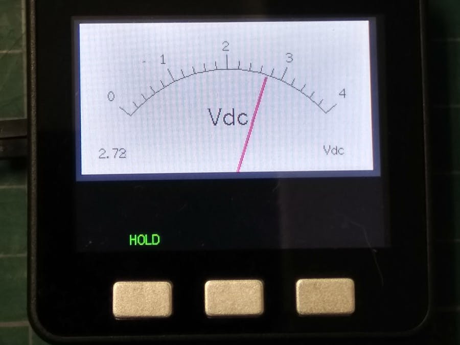 Analog-Style Digital Voltage Meter on M5Stack