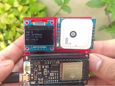 ESP32 GPS Tracker with an OLED Display