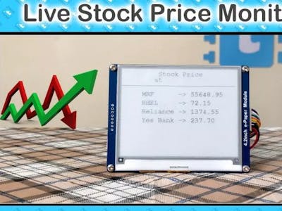 Portable Live Stock Price Monitoring Device Using ESP32