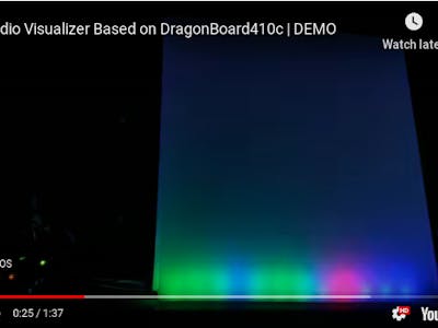Audio Visualizer Using DragonBoard410c