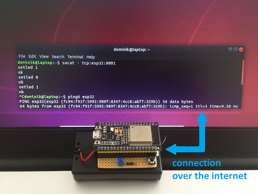 Control ESP32 with Command Line Interface Over the Internet
