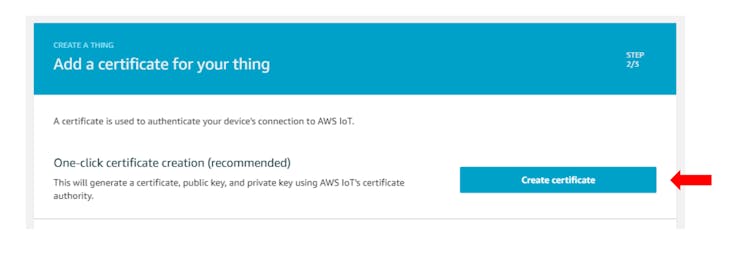 Create certificate