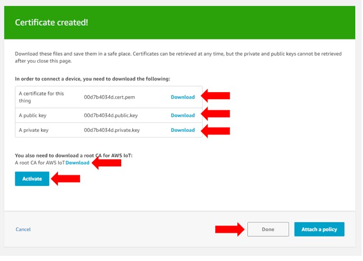 Store the certificates in a safe place