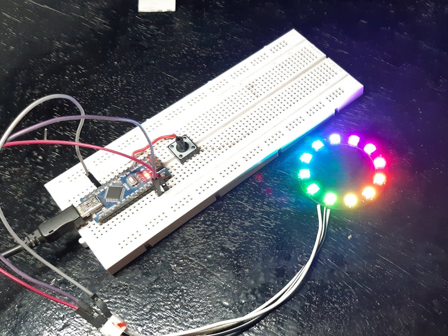 NeoPixel x Arduino x Button