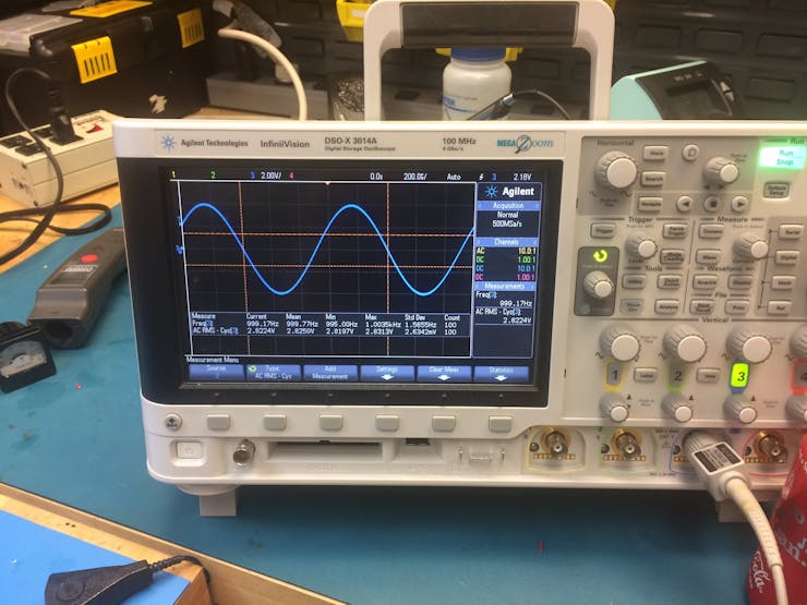 Measuring the output - it works!