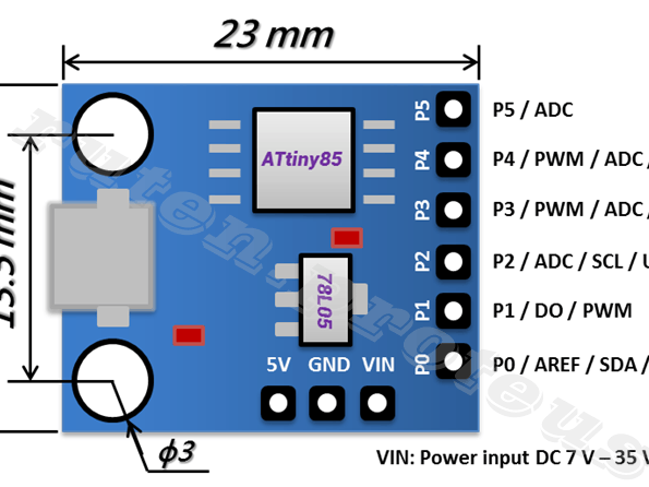 Use an ATtiny85 with Arduino IDE