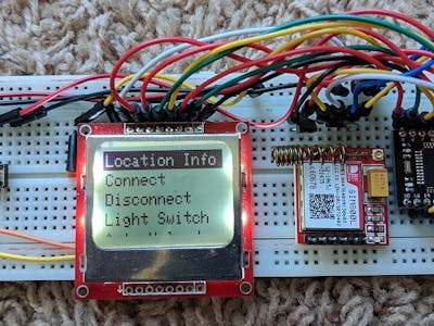 SIM800 and Nokia 5110 display