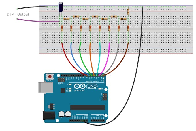 Generate DTMF Tones Only Using Arduino - Arduino Project Hub