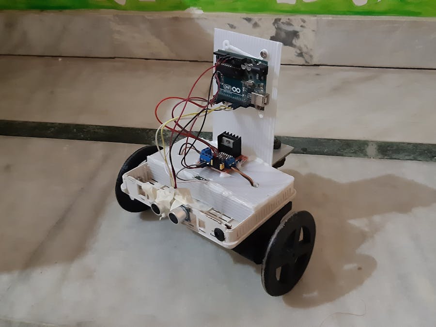 3D-Printed Arduino Obstacle Avoiding Robot