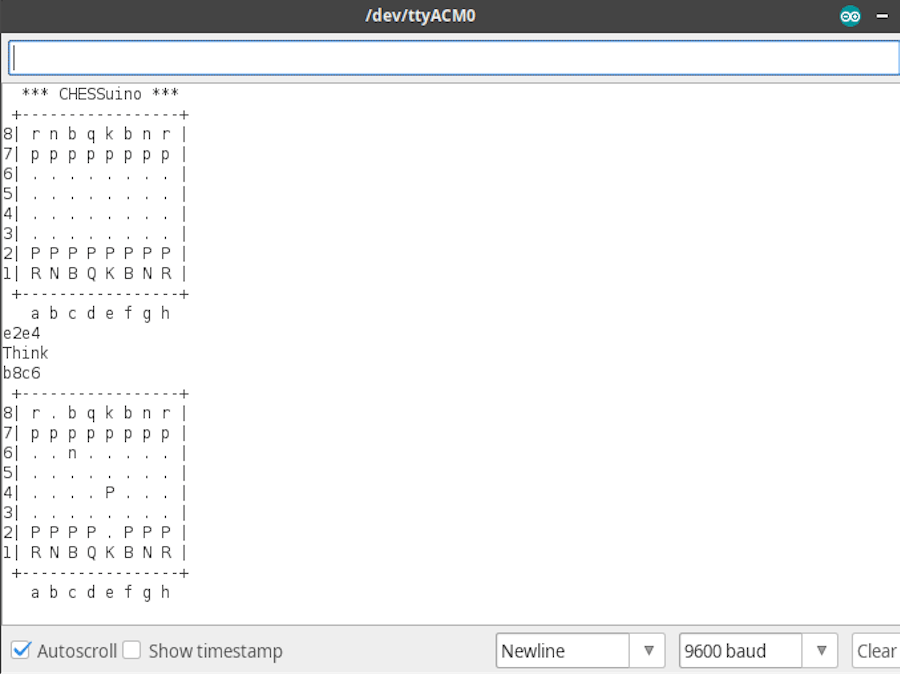 Arduino UNO MicroMax Chess
