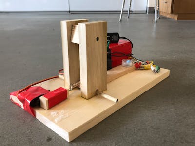 Web Connected Servo Powered Catapult