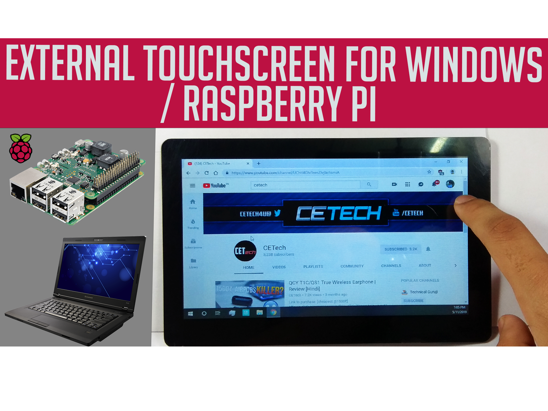 raspberry pi screen on pc