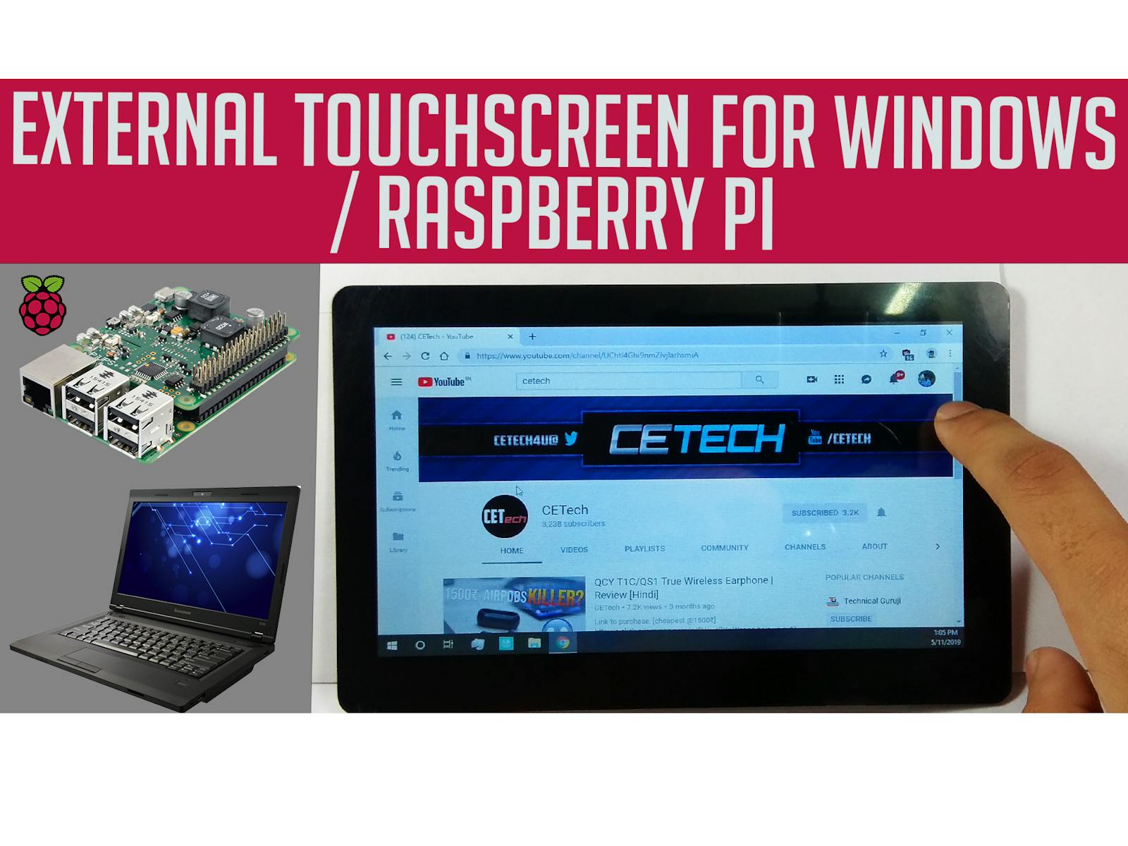 position pakistanske Til sandheden External HDMI Touchscreen for Windows & Raspberry Pi - Hackster.io