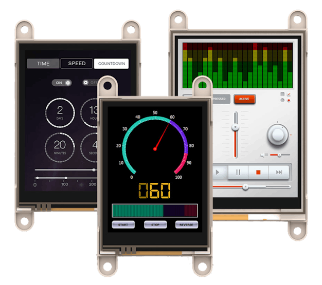 4D Systems programmable touchscreens