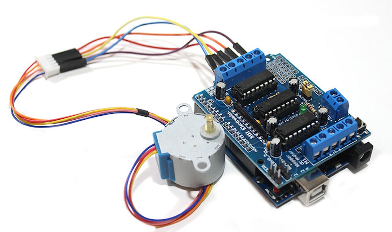 Arduino motor shield stepper motor code