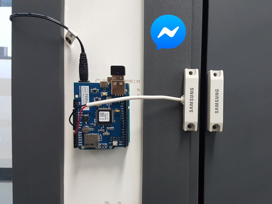 Arduino - Monitoring Door Open via Facebook Messenger
