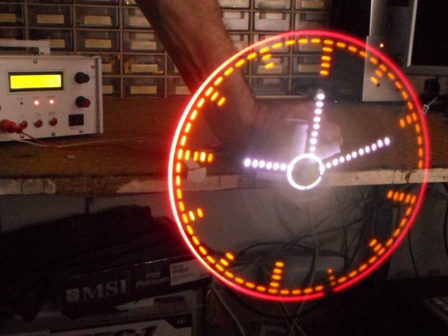 Analog Style LED POV Clock