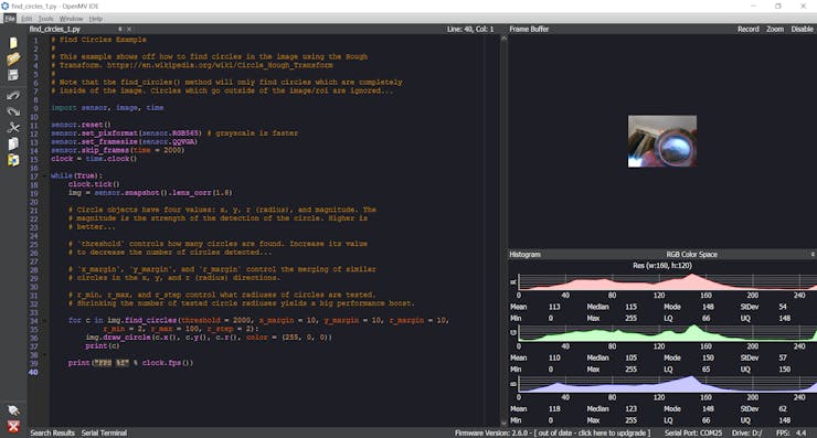 Circle detection Script
