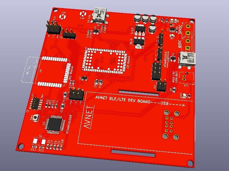 AVNET_BLE_LTE Devellopment board