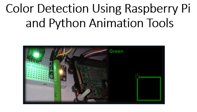 Color Detection Using Raspberry Pi & Python Animation Tools 