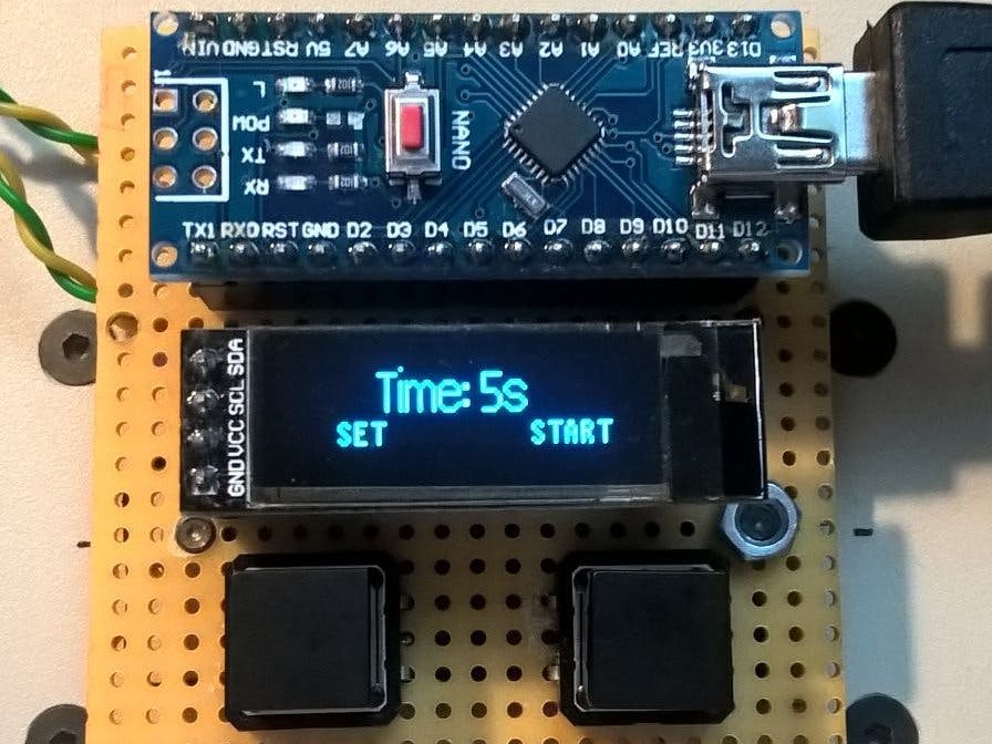 Timer for UV light box