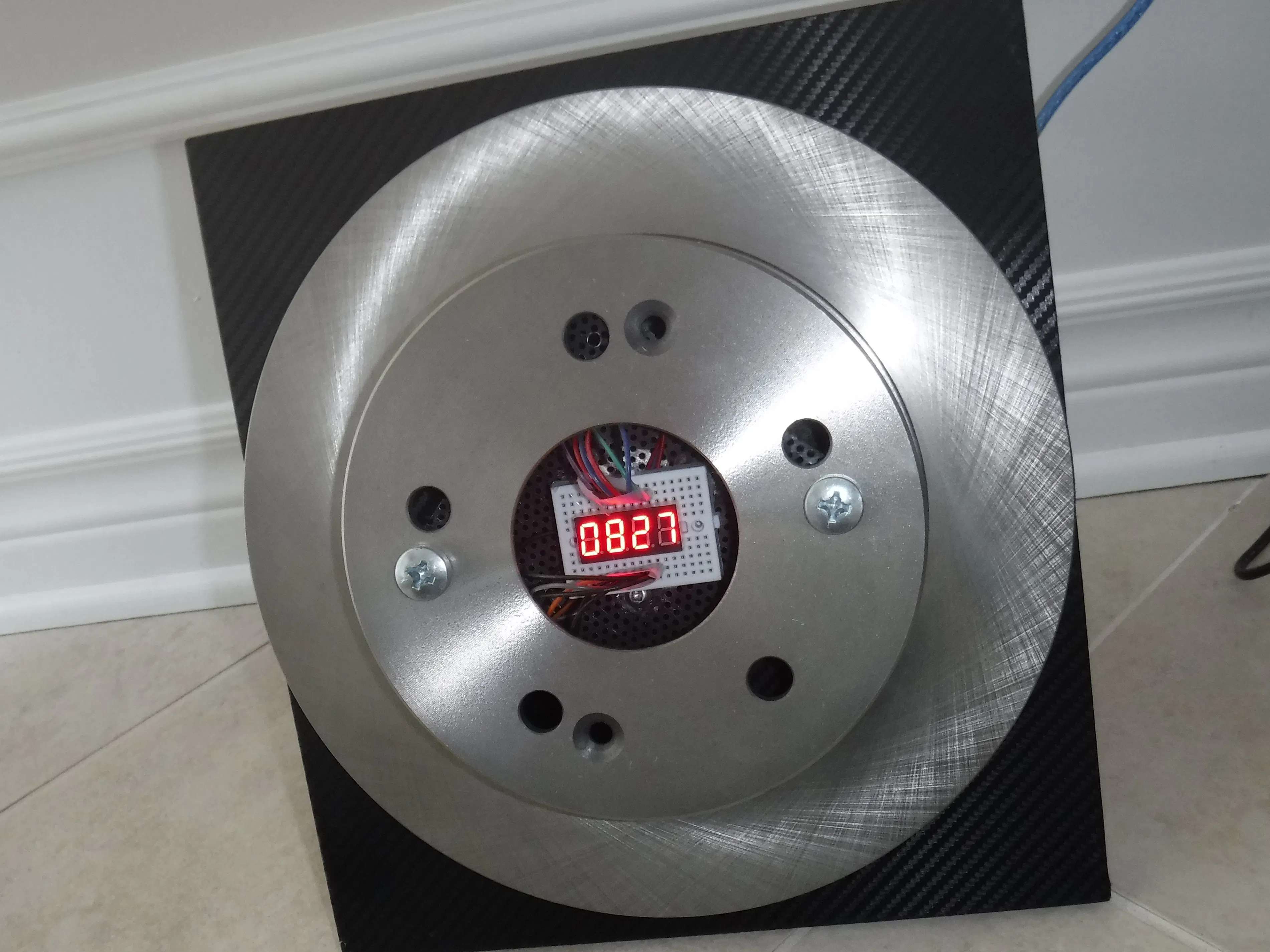 Arduino Brake Rotor Clock - Hackster.io